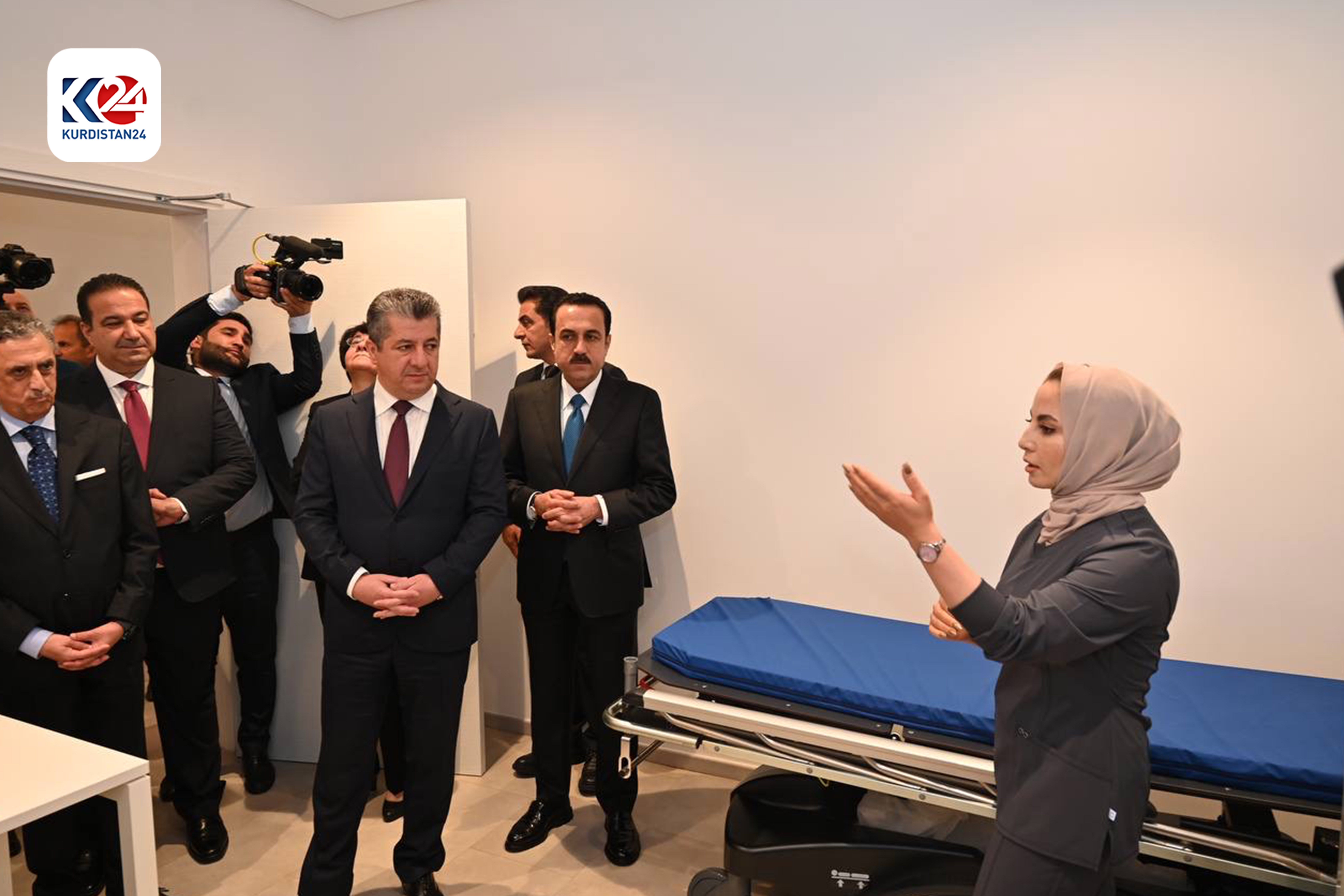  کردنەوەی سەنتەری شێخ باز بۆ چاودێریی بەساڵاچووان لەلایەن مەسرور بارزانییەوە (وێنە: ئیسلام هیرۆ - کوردستان24)